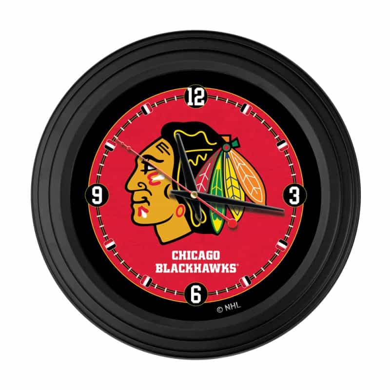 Chicago Blackhawks 15" Traditional Wall Clock By Holland Bar Stool Co
