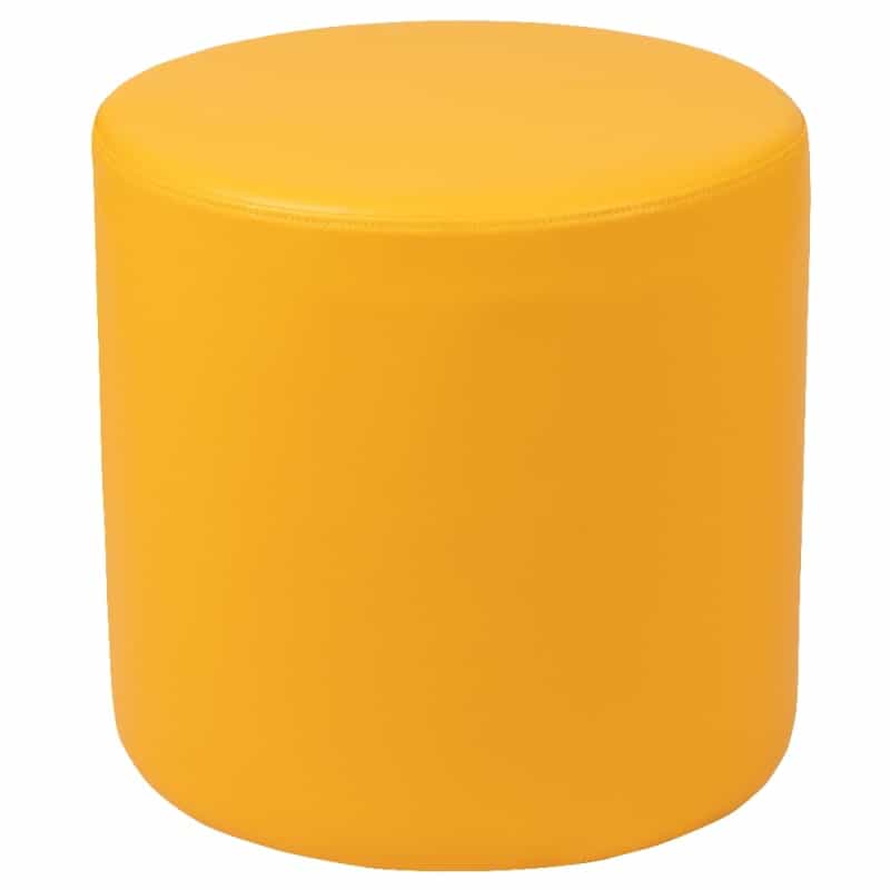 Nicholas Soft Seating Flexible Circle For Classrooms And Common Spaces - 18" Seat Height (Yellow)