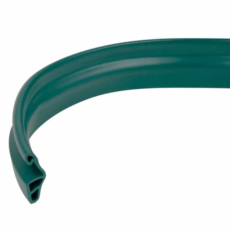 Casino Grade Green Craps Rubber Top Rail (Sold By Foot)