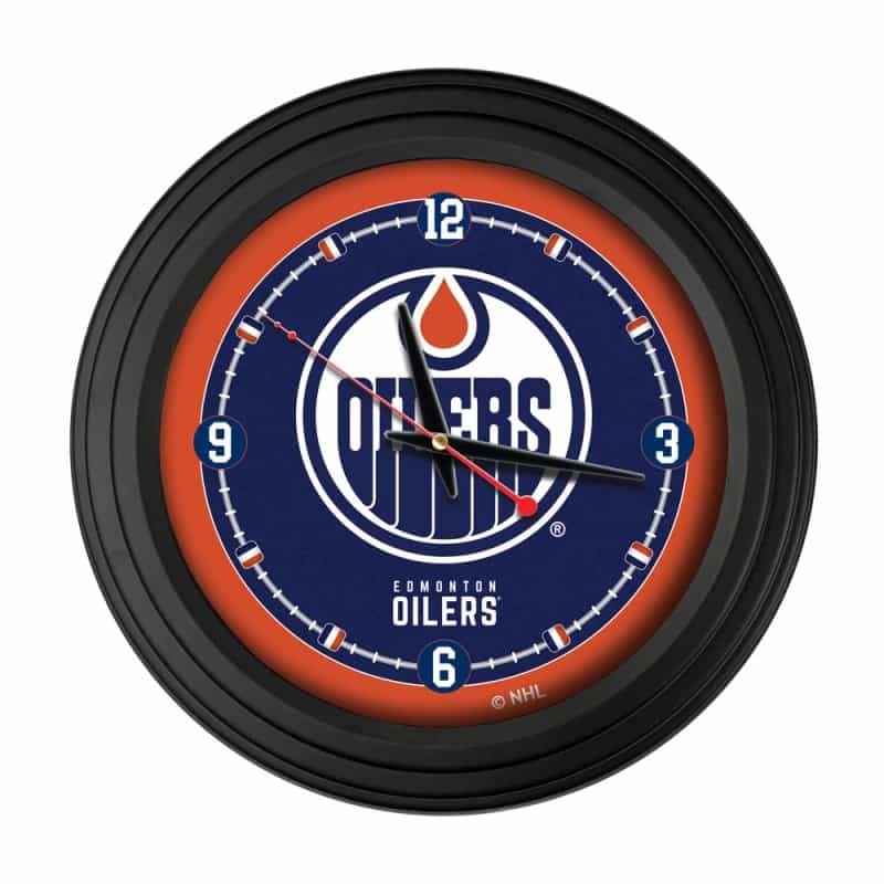 Edmonton Oilers 15" Traditional Wall Clock By Holland Bar Stool Co