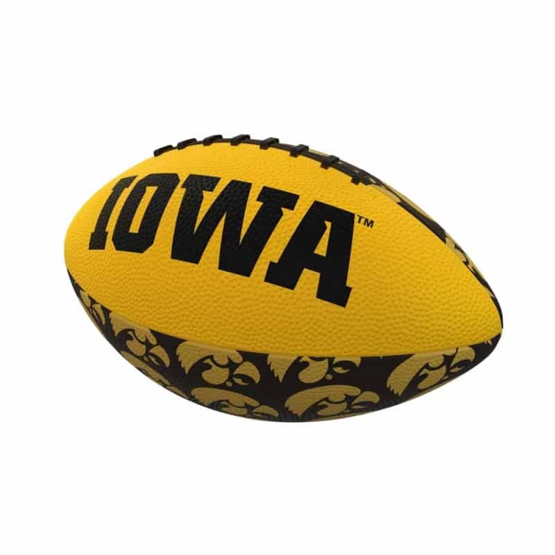 Iowa Repeating Mini-Size Rubber Football