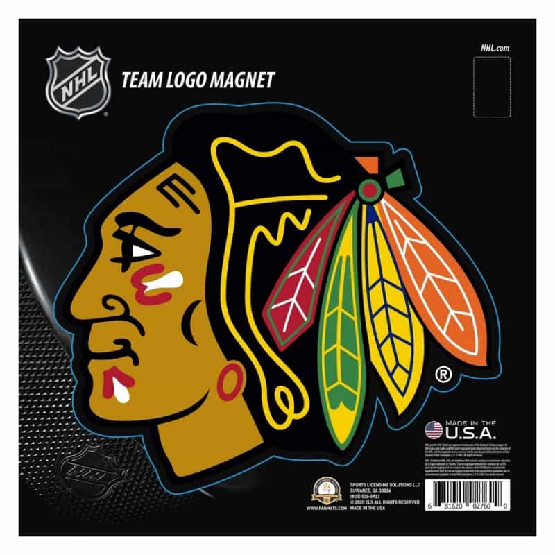 Chicago Blackhawks Large Team Logo Magnet 10" (8.7329"X8.3078")