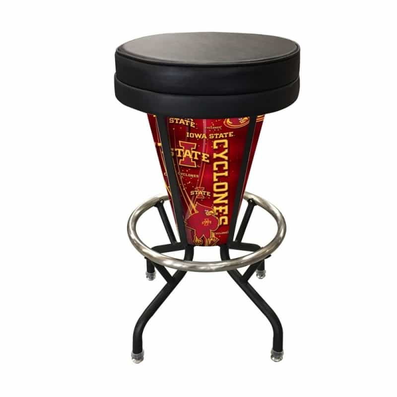 Lighted Iowa State Swivel Bar Stool By Holland Bar Stool Co