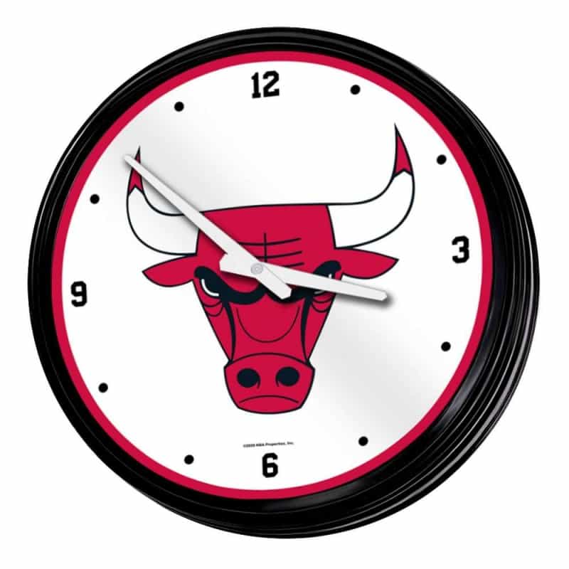Chicago Bulls: Retro Lighted Wall Clock