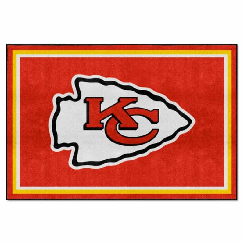 Kansas City Chiefs 5Ft. X 8 Ft. Plush Area Rug - Kc Arrow Primary Logo