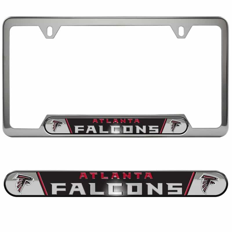 Atlanta Falcons Embossed License Plate Frame, 6.25In X 12.25In
