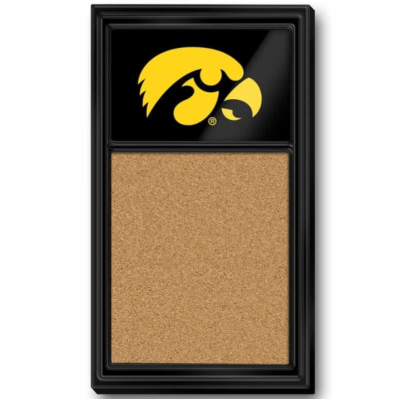 University Of Iowa Hawkeyes Team Board Corkboard-Tigerhawk