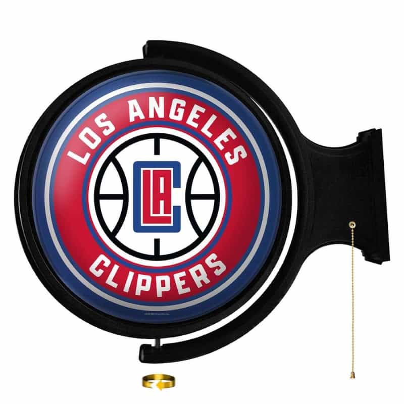 Los Angeles Clippers: Original Round Rotating Lighted Wall Sign