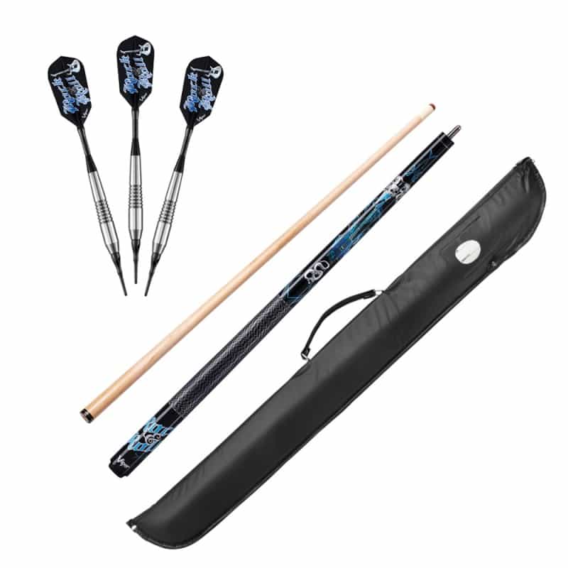 Viper Underground Rock & Roll Soft Tip Darts 18 Grams, Viper Underground Jr Rock & Roll Cue, And Casemaster Cono Case