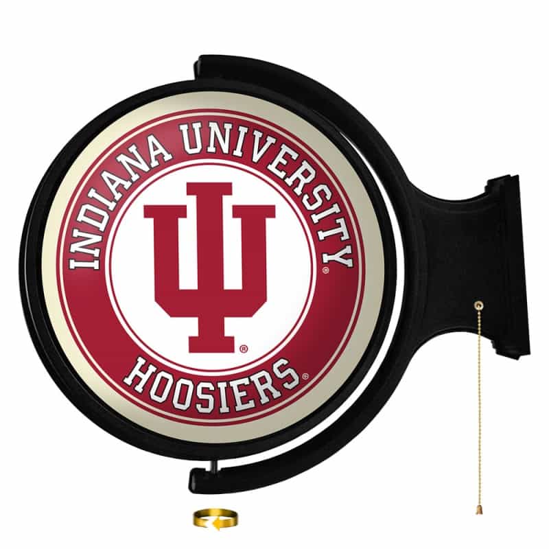 Indiana Hoosiers: Original Round Rotating Lighted Wall Sign