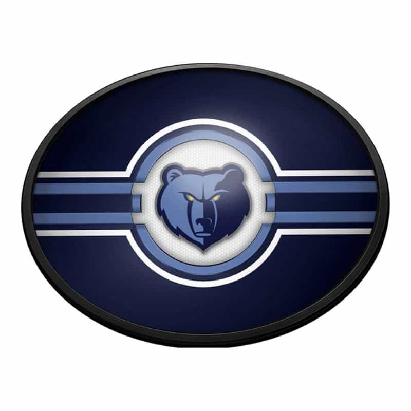 Memphis Grizzlies: Oval Slimline Lighted Wall Sign