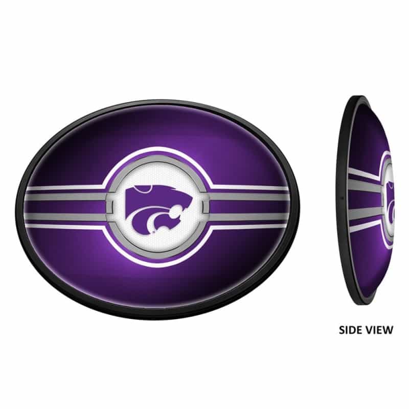 Ksu Kansas State Wildcats Slimline Led Team Spirit Wall Sign-Primary Logo-Purple