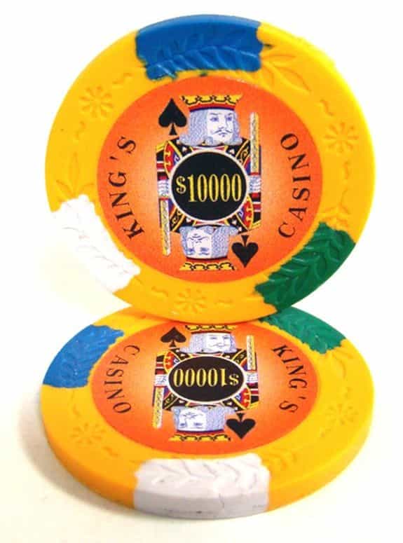 King's Casino Series 14 Gram Pro Clay - $10000 Sold By The Roll 25 Pcs. Per Roll