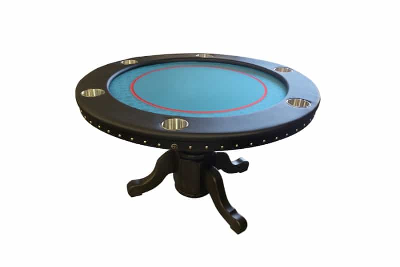 48" Round Poker Table - Teal