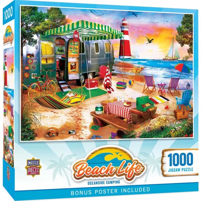 Beach Life - Oceanside Camping 1000 Piece Puzzle
