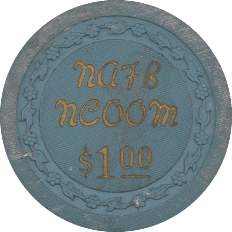 Nellis Air Force Base (Nafb) N. Las Vegas Nevada $1 Chip 1940s