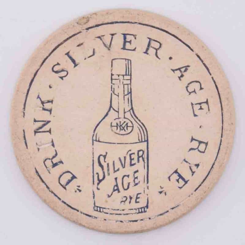 Silver Age Rye Allegheny Pennsylvania White Advertisement Chip