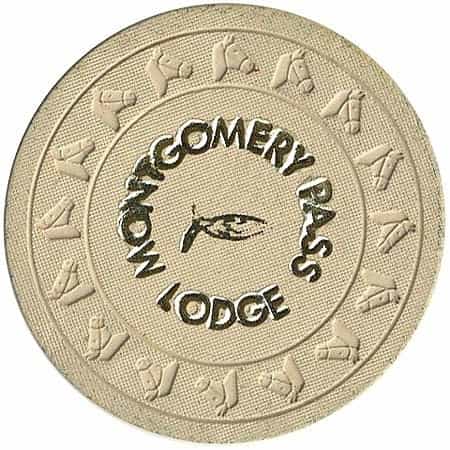 Montgomery Pass Lodge Casino Montgomery Pass Nevada$5 Chip 1965