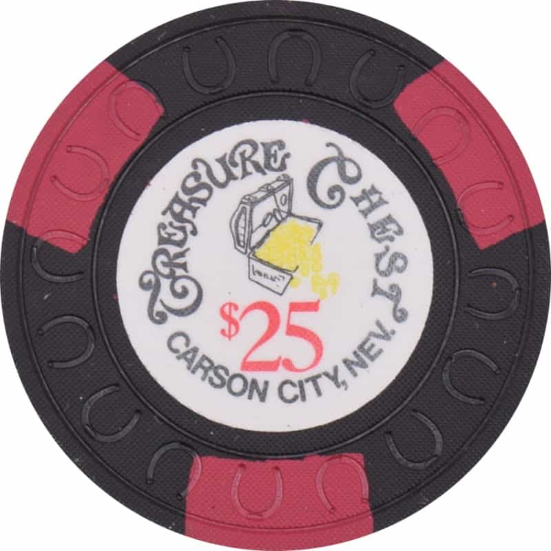 Treasure Chest Casino Carson City Nevada $25 Chip 1973