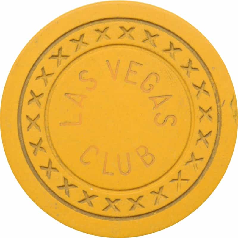 Las Vegas Club Casino Las Vegas Nevada 25 Cent Chip 1930s