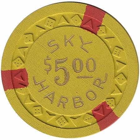 Sky Harbor Casino Stateline Nevada $5 Chip 1953