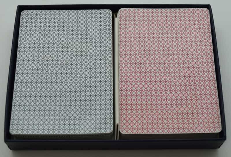 Kem Original Casino Back Plastic Playing Cards Used Set Up Red & Blue