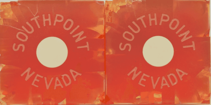 Nevada Club Casino Southpoint Nevada Pair Of Dice 1970's