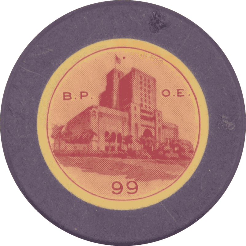 Bpoe Elks 0099 Los Angeles California 25 Cent Chip