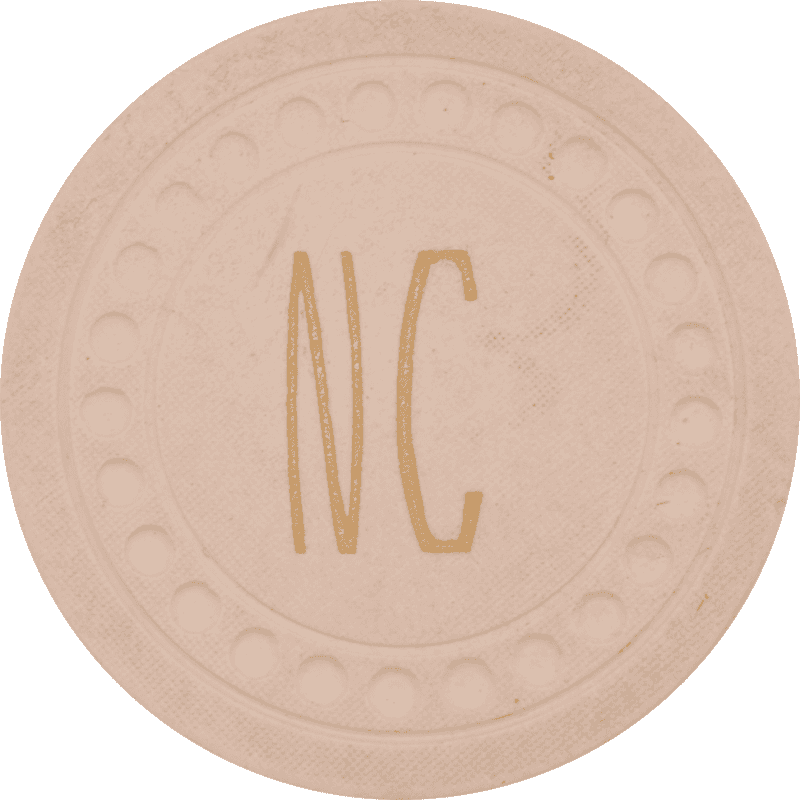 Nevada Club Casino Reno/Crystal Bay Nevada White Roulette Chip 1946