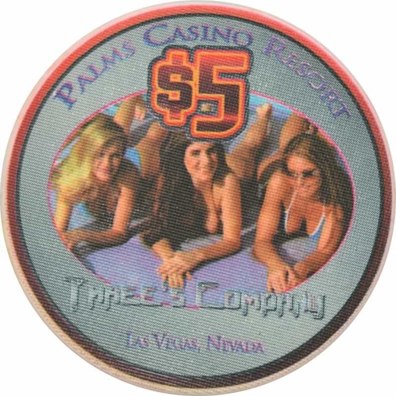 Palms Casino Las Vegas Nevada $5 3Rd Anniversary Three's Company Chip 2004