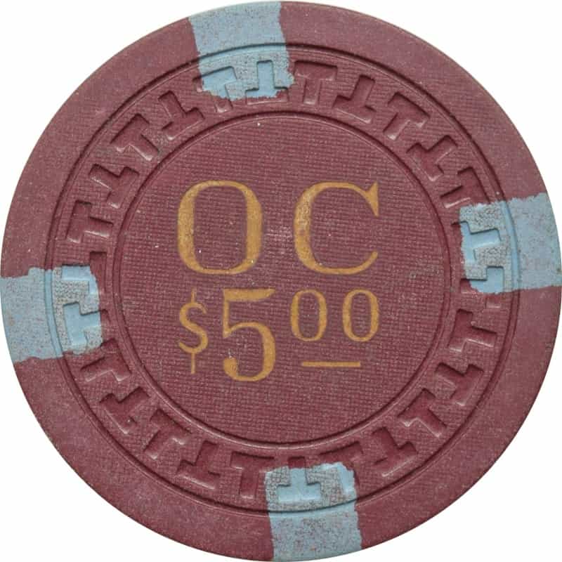 Owl Club Illegal Casino Calumet City Illinois $5 (Oc) Chip