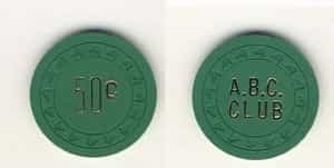 A.B.C. Club Sacramento California 50 Cent Chip