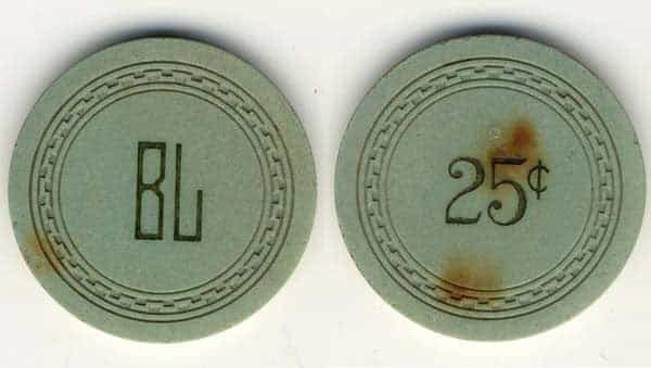 Fred's Bar Casino Pahrump Nevada 25 Cent Chip 1948