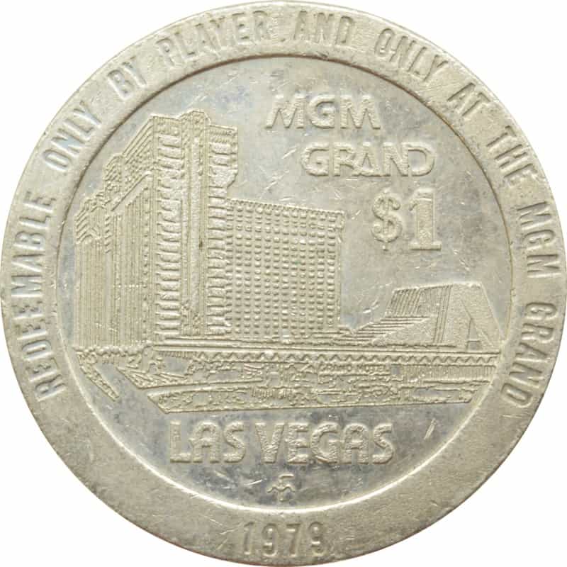 Mgm Grand Casino Las Vegas Nevada $1 Token 1979