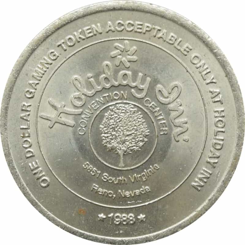 Holiday Inn Convention Center Reno Nv $1 Token 1988