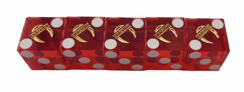 Horseshoe Casino Robinsonville Ms Used Stick Of 5 Dice