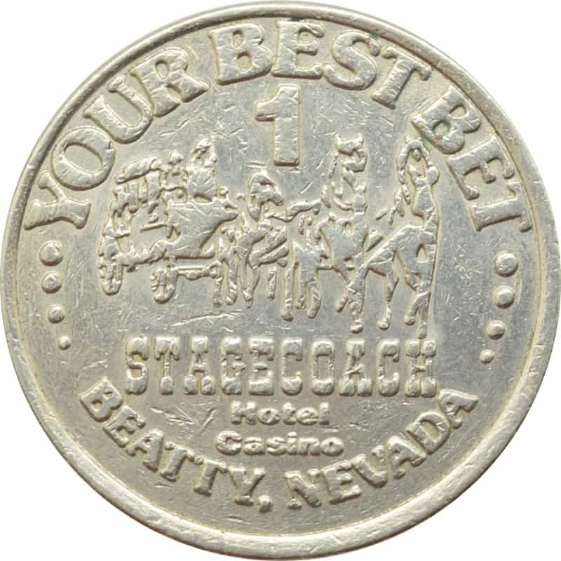 Stagecoach Casino Beatty Nevada $1 Token 1988