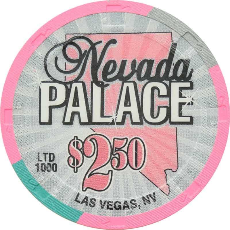 Nevada Palace Casino Las Vegas Nevada $2.50 25Th Anniversary Chip 2004