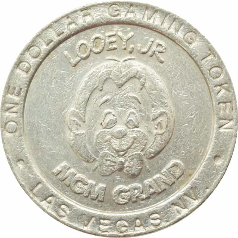 Mgm Grand Casino Las Vegas Nevada $1 "Looey Jr." Token 1993
