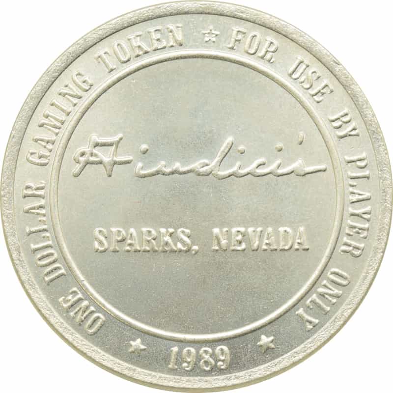 Giudici's (Victorian Gambling Hall) Casino Sparks Nv $1 Token 1989