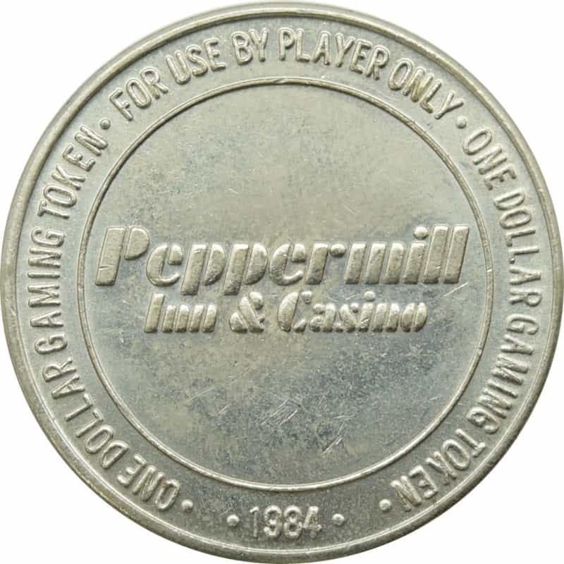 Peppermill Casino Wendover Nv $1 Token 1984