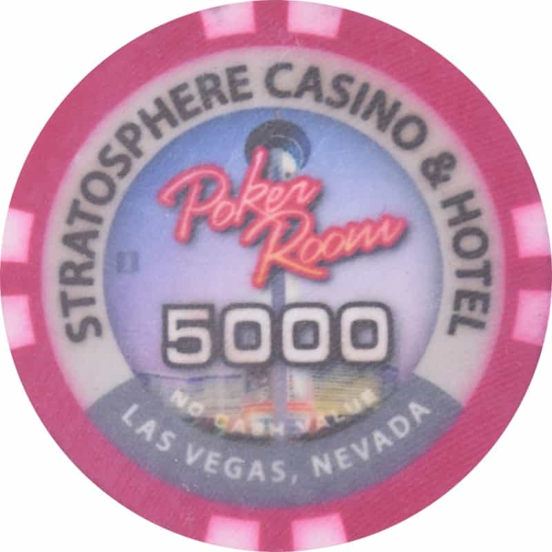 Stratosphere Casino Las Vegas Nevada $5000 Ncv Chip 2013
