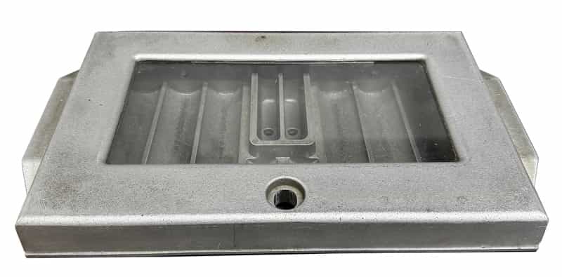 Used Aluminum Poker Dealer Tray With Cover