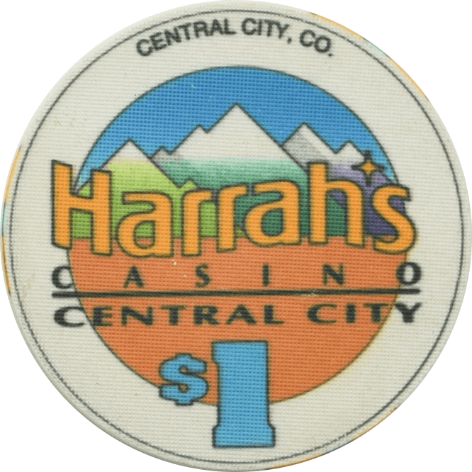 Harrah's Casino Central City Colorado $1 Chip