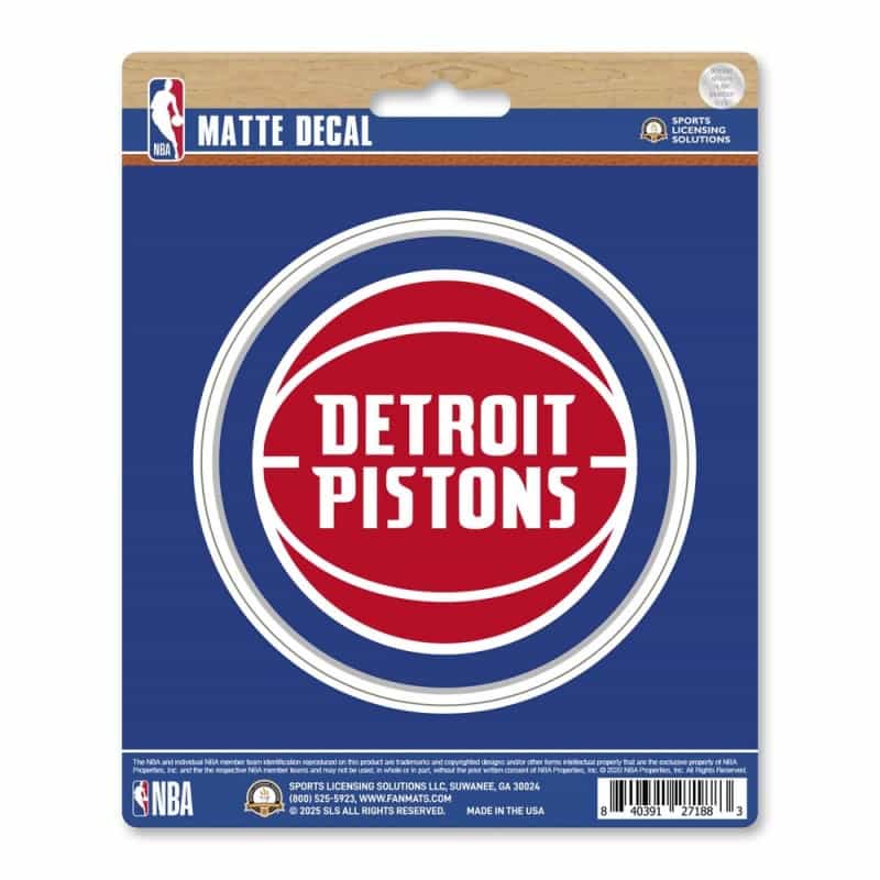Detroit Pistons Matte Decal Sticker