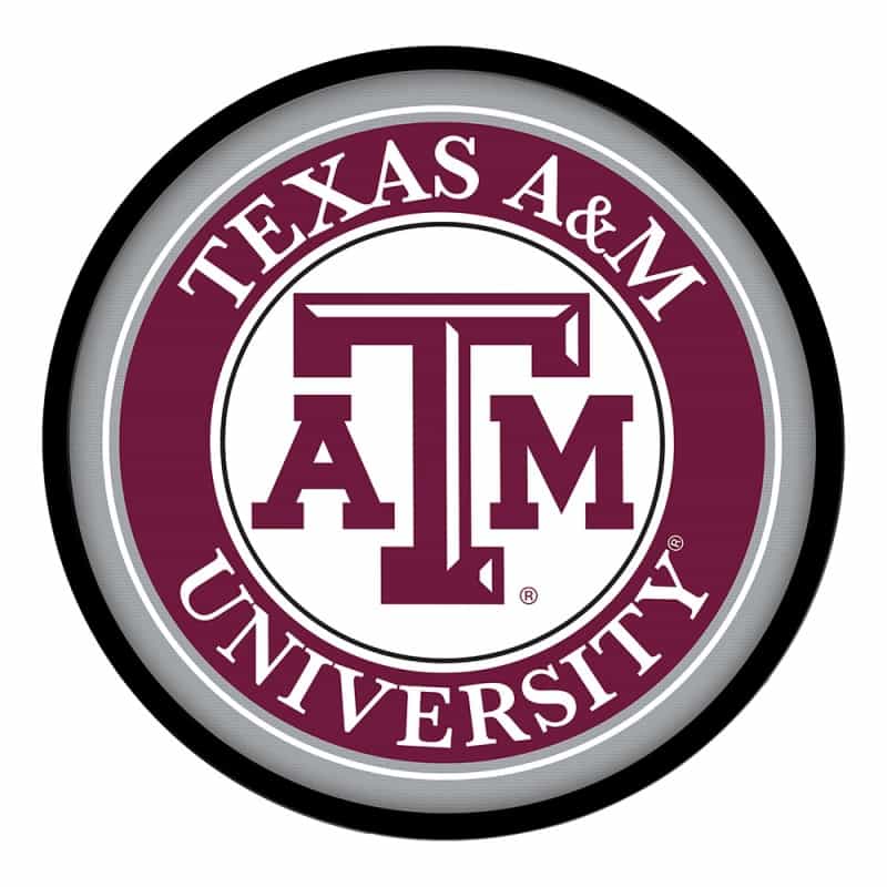 Texas A&M Aggies: Modern Disc Wall Sign