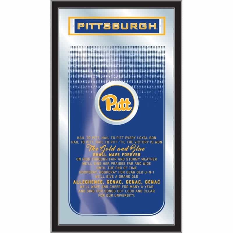 Pitt 26" X 15" Fight Song Mirror By Holland Bar Stool Company