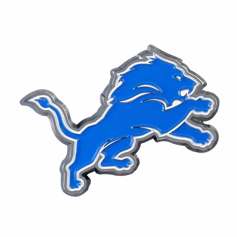 Detroit Lions 3D Color Metal Emblem