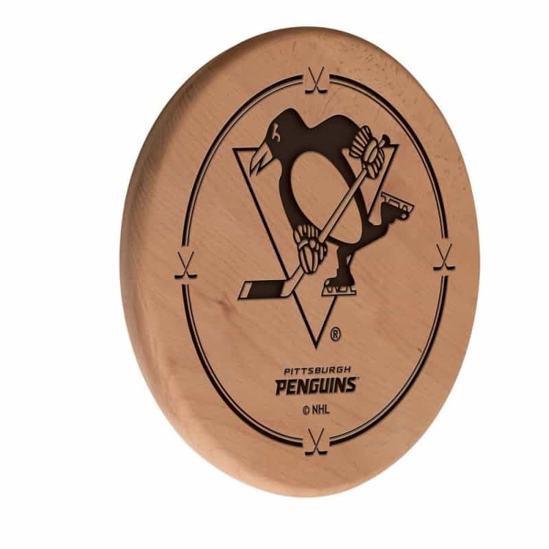 Pittsburgh Penguins Laser Engraved Wood Sign By The Holland Bar Stool Co