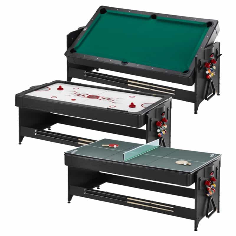 Fat Cat Original 3-In-1 7' Pockey Multi-Game Table Green